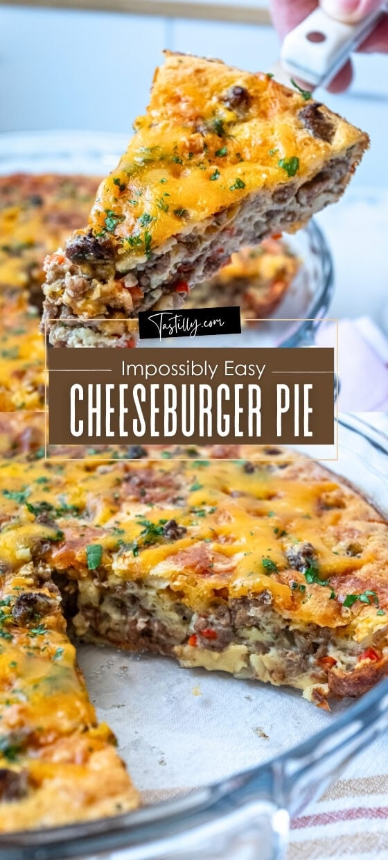 Quick Easy Cheeseburger Pie Recipe Tastilly